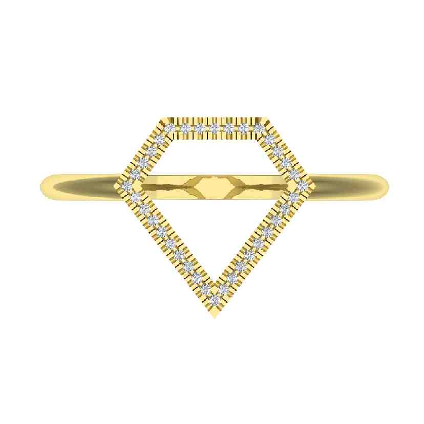 Triangle Diamond Ring LR11362AS7
